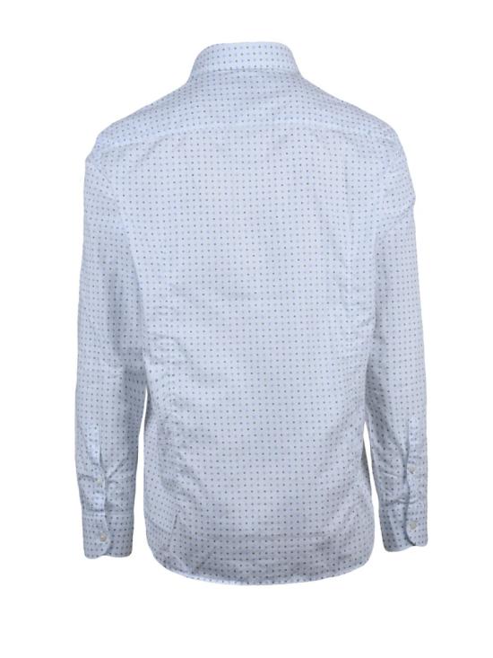 25SS Mariano Napoli 긴팔 셔츠 흰색/하늘색 줄무늬 면 - OTHER BRANDS