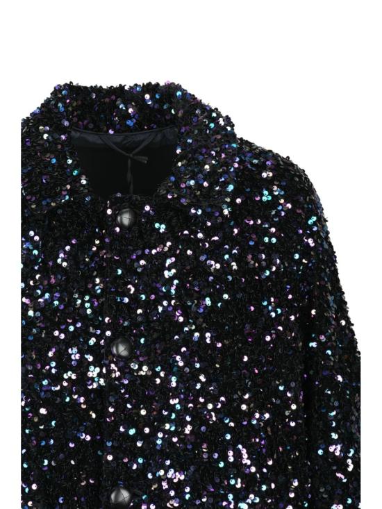  C.D.S.Blaze Milano 자켓 블랙 폴리에스터 여성용 스팽글 - OTHER BRANDS