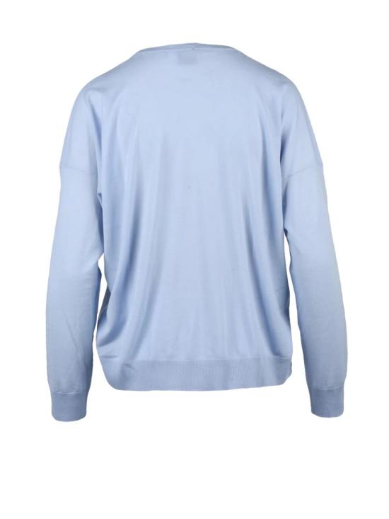 25SS 일레븐티 니트웨어 하늘색 여성용 울 브이넥 풀오버 - ELEVENTY