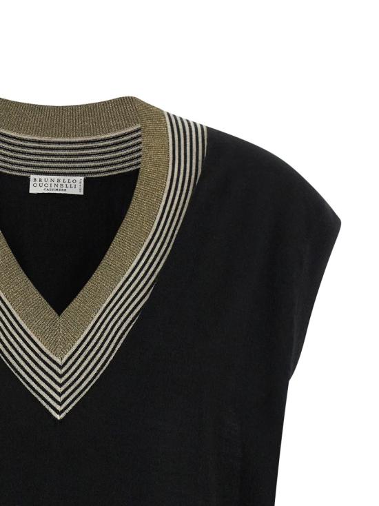 26SS 브루넬로 쿠치넬리 니트웨어 M13836712CDN23 Black - BRUNELLO CUCINELLI