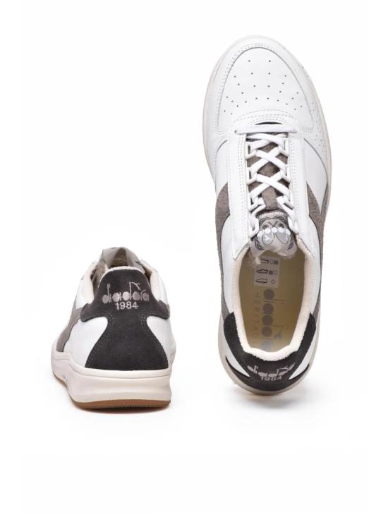  디아도라 헤리티지 스니커즈 화이트 도브 가죽 폴리에스터 B.Elite - DIADORA HERITAGE