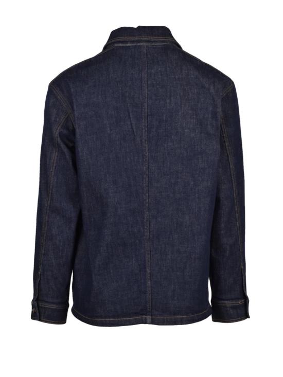  알마니 데님 파란색 면 폴리에스터 엘라스테인  재킷 - ARMANI