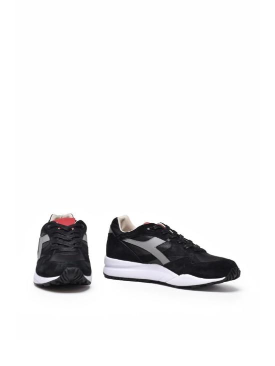 25SS 디아도라 헤리티지 스니커즈 블랙 가죽 폴리에스터 소재의 이클립스 이탈리아 - DIADORA HERITAGE