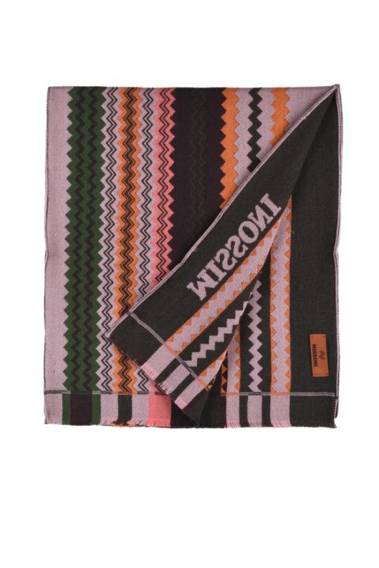  미소니 머플러/스카프 갈색 울 스카프 - MISSONI
