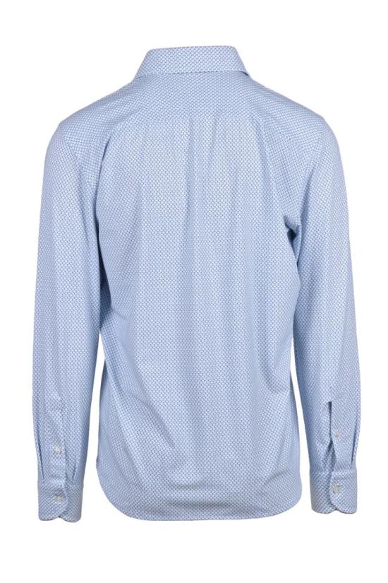 25SS Ghirardelli Next 긴팔 셔츠 화이트/스카이 블루 넥스트 스트레치 폴리아미드 엘라스테인 남성 - OTHER BRANDS