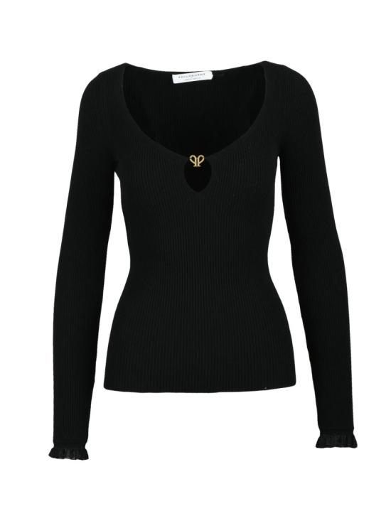  필로소피 니트웨어 블랙 비스코스 폴리에스터 여성