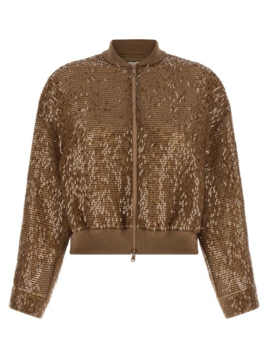 26SS 브루넬로 쿠치넬리 니트웨어 MF940HW306C9267 Brown