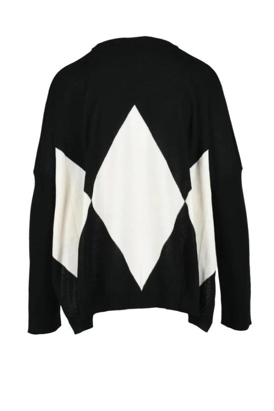  Jei-O' 니트웨어 검정/흰색 면 - OTHER BRANDS