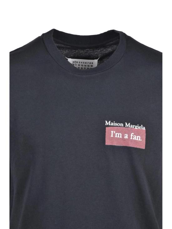 25SS 마르지엘라 반팔 티셔츠 검정색 면 티셔츠 - MAISON MARGIELA