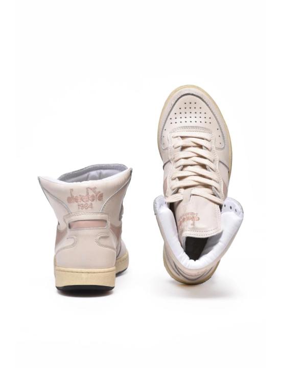 25SS 디아도라 헤리티지 스니커즈 화이트 핑크 가죽 미 바스켓 - DIADORA HERITAGE