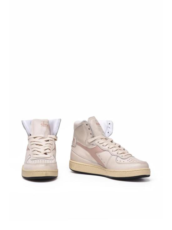 25SS 디아도라 헤리티지 스니커즈 화이트 핑크 가죽 미 바스켓 - DIADORA HERITAGE