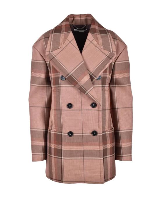  스텔라 맥카트니 코트 갈색/붉은색 짧은