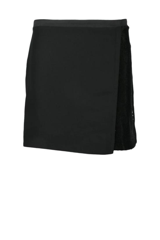  Costume National C. 숏 스커트 검정색 폴리에스터