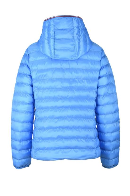  타미힐피거 숏패딩 연한 파란색 폴리에스터 소재의 여성용 100g 다운 재킷 - TOMMY HILFIGER