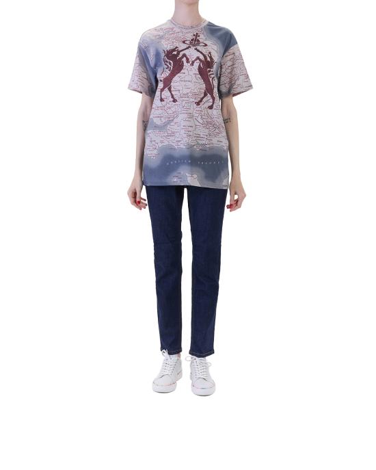 26SS 비비안웨스트우드 반팔 티셔츠 3G01004R J001M D J402 orchid MULTICOLOR - VIVIENNE WESTWOOD