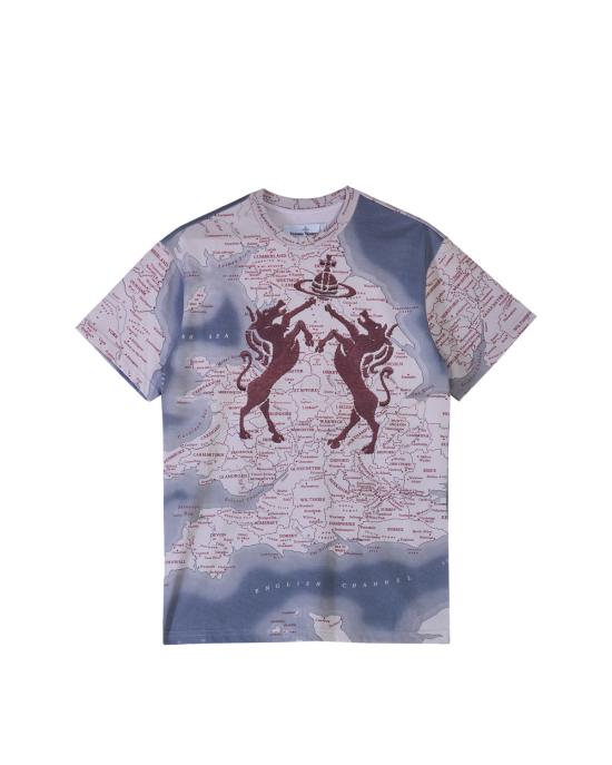 26SS 비비안웨스트우드 반팔 티셔츠 3G01004R J001M D J402 orchid MULTICOLOR