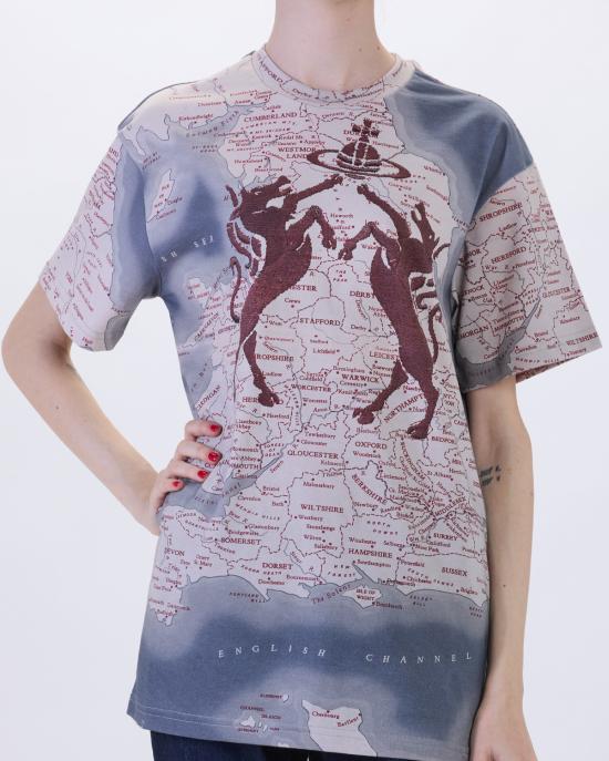 26SS 비비안웨스트우드 반팔 티셔츠 3G01004R J001M D J402 orchid MULTICOLOR - VIVIENNE WESTWOOD