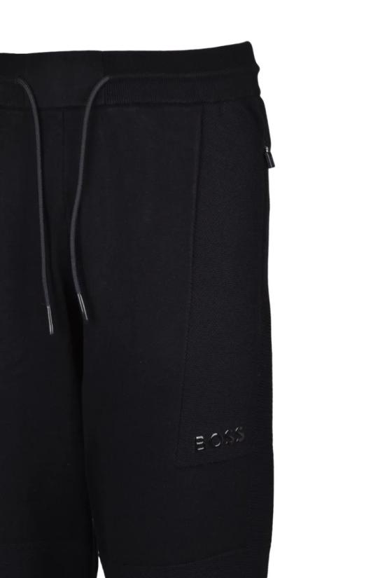  보스 트레이닝/조거 팬츠 검정색 폴리아미드 비스코스 폴리에스터 남성용 트레이닝 바지 - BOSS