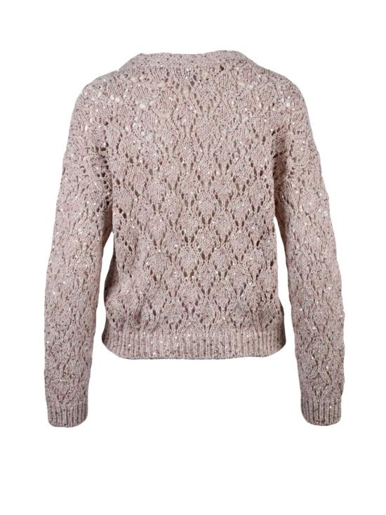 25SS 일레븐티 니트웨어 핑크색 면 폴리아미드 폴리에스터 소재의 반팔 가디건 - ELEVENTY