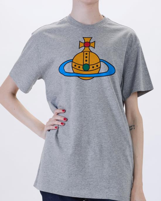 26SS 비비안웨스트우드 반팔 티셔츠 3G01004S J001M D 3G01004S J001M D P001 GRIGIO - VIVIENNE WESTWOOD