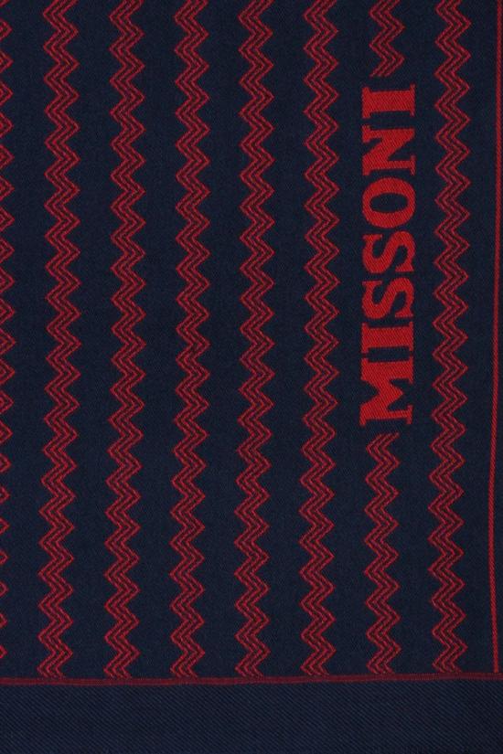 미소니 머플러/스카프 파란색과 빨간색이 섞인 울 스카프 - MISSONI