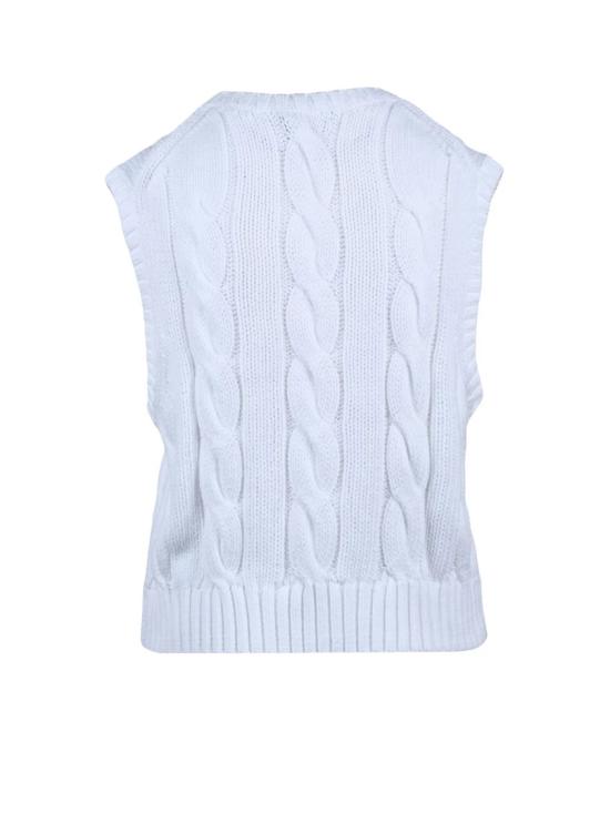 25SS 폴로 랄프로렌 니트웨어 흰색 면 조끼 - POLO RALPH LAUREN