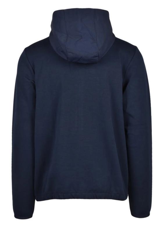  타미힐피거 탑 파란색 면 폴리에스터 엘라스테인 남성용 지퍼업 스웨트셔츠 - TOMMY HILFIGER