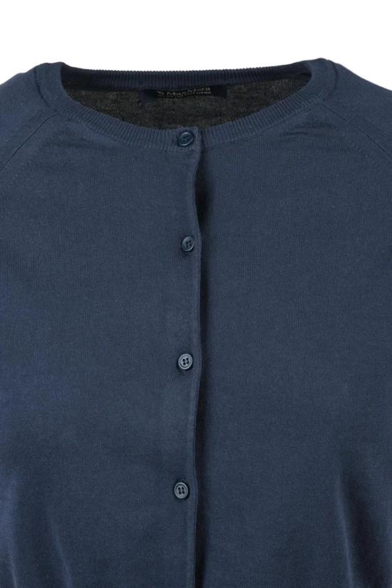 25SS 막스마라 니트웨어 블루 피안드르 코튼 가디건 - MAX MARA