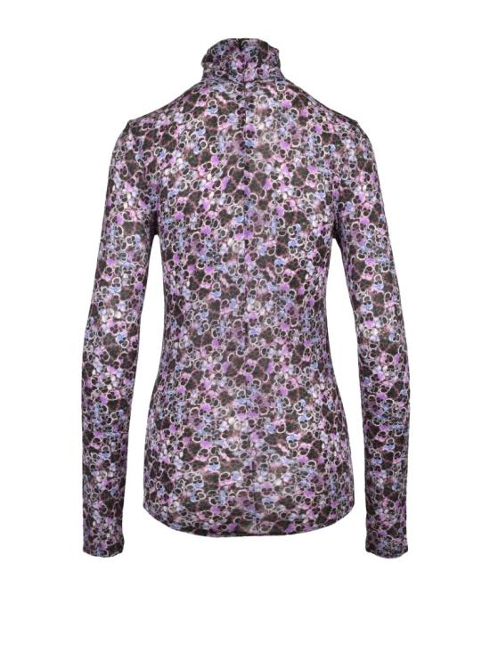  이자벨마랑 니트웨어 보라색 비스코스 엘라스테인 여성용 저지 언더레이어 탑 - ISABEL MARANT