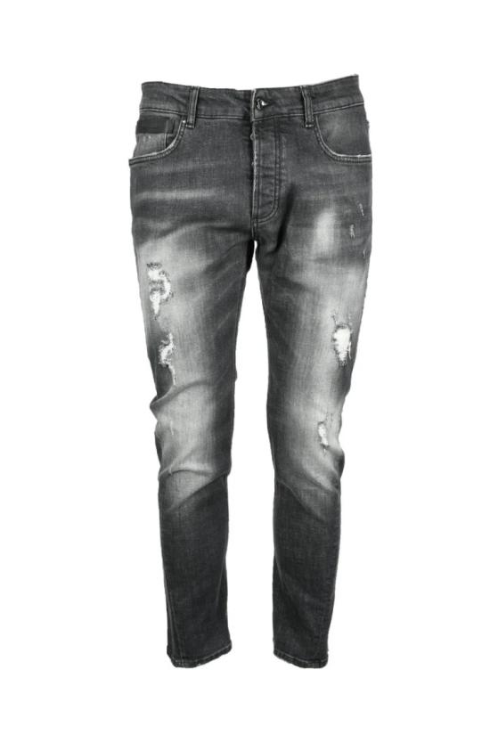  Costume National C. 데님 팬츠 검정색 면 스판 청바지