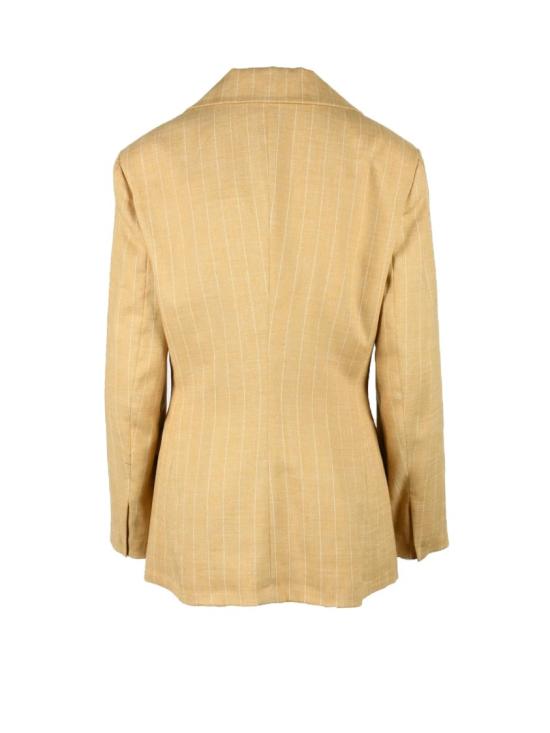  Maria Vittoria Paolillo Mvp 수트 자켓 베이지색 린넨 폴리에스터 재킷 - OTHER BRANDS