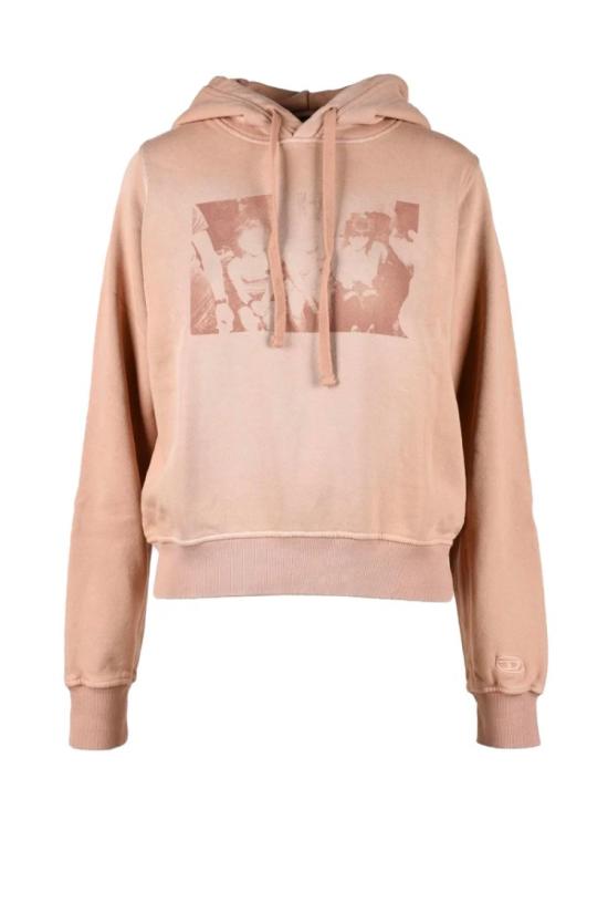  디젤 니트웨어 핑크색 면 스웨터