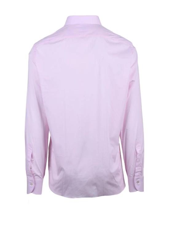 25SS 보리엘로 긴팔 셔츠 핑크색 면 엘라스테인 - BORRIELLO