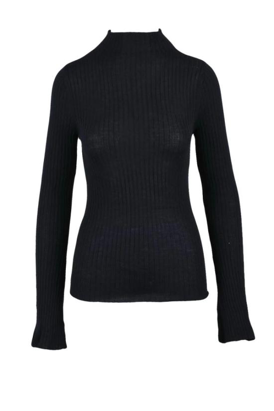  크루나 니트웨어 블루 메리노 베이스 레이어 스웨터