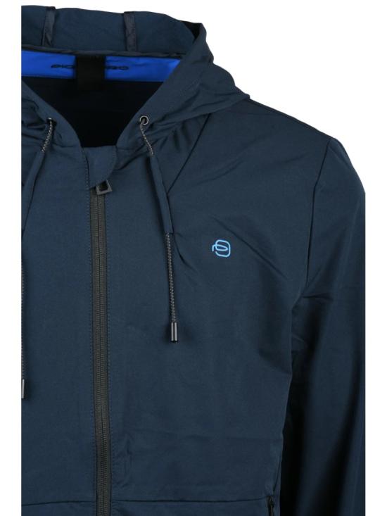 25SS 피콰드로 자켓 블루 남성용 폴리아미드 기능성 재킷 - PIQUADRO