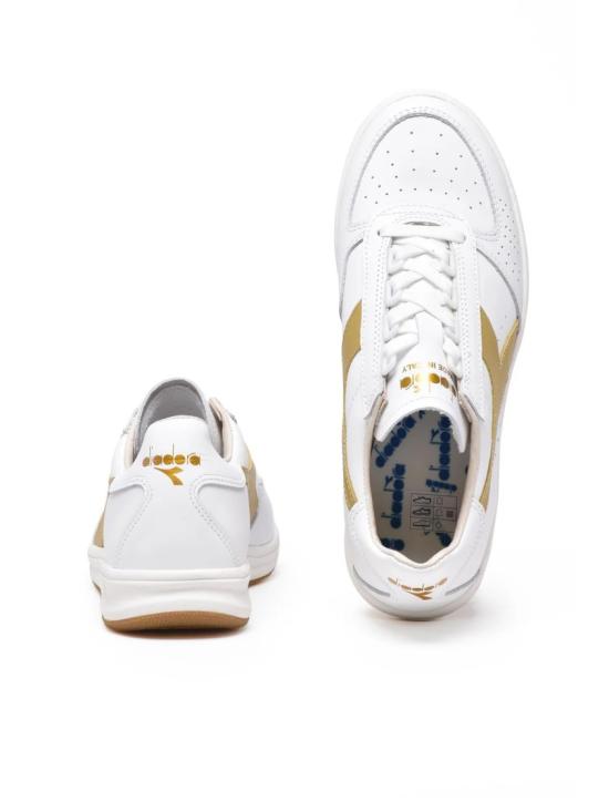  디아도라 헤리티지 스니커즈 화이트 골드 가죽 B.Elite - DIADORA HERITAGE