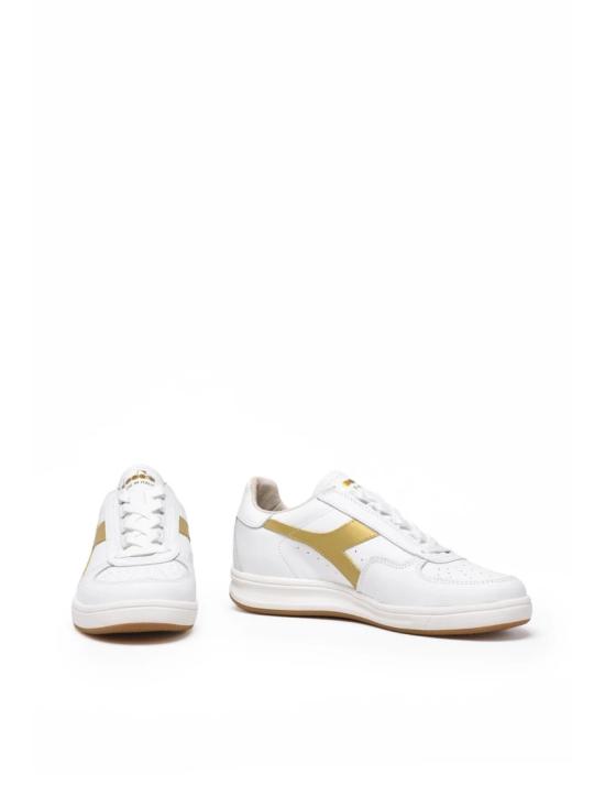  디아도라 헤리티지 스니커즈 화이트 골드 가죽 B.Elite - DIADORA HERITAGE