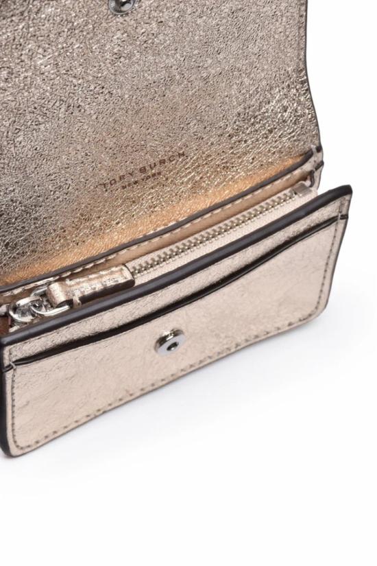 25SS 토리버치 지갑 골드 송아지 가죽 카드 - TORY BURCH
