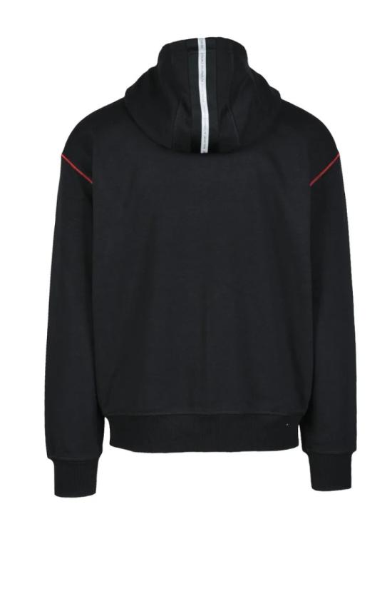  Diesel Sport 후드 티셔츠 블랙 스포츠 스웨트셔츠 - DIESEL