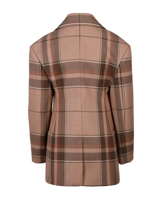  스텔라 맥카트니 코트 갈색 더블 브레스트 - STELLA MCCARTNEY