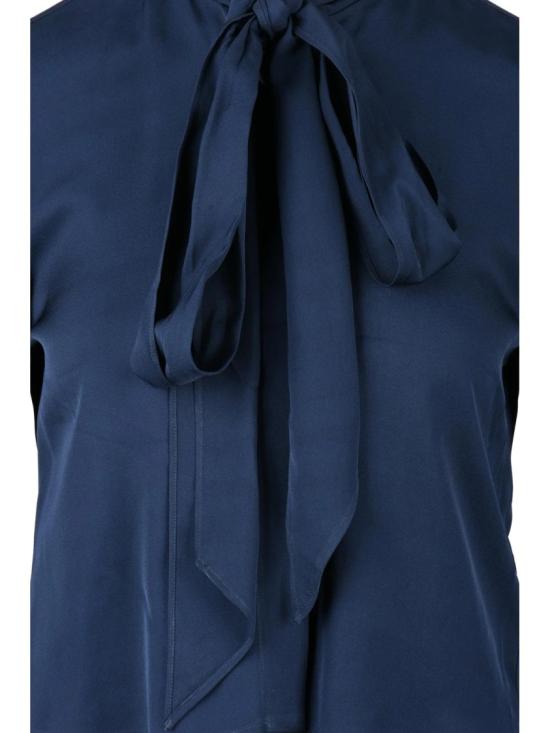  스텔라 맥카트니 블라우스 블루 비스코스 여성용 반팔 셔츠 - STELLA MCCARTNEY