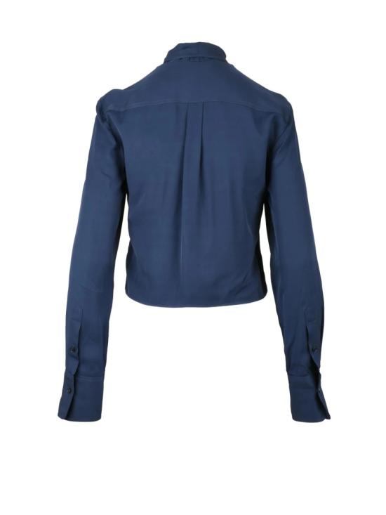  스텔라 맥카트니 블라우스 블루 비스코스 여성용 반팔 셔츠 - STELLA MCCARTNEY