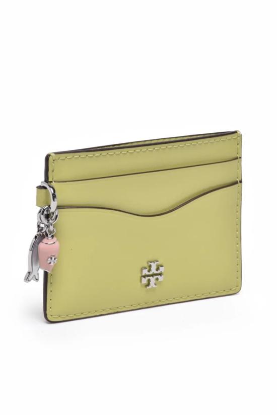 25SS 토리버치 지갑 녹색 송아지 가죽 카드 - TORY BURCH
