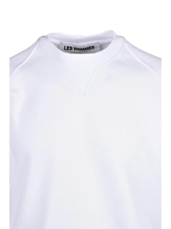 25SS 레스옴므 탑 흰색 면 폴리에스터 스웨트셔츠 - LES HOMMES