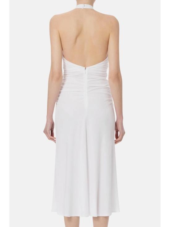 25SS 엘리자베타프랜치 미디 원피스 화이트 비스코스 미디 드레스 - ELISABETTA FRANCHI