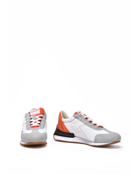  디아도라 헤리티지 스니커즈 화이트 그레이 가죽 폴리에스터 에퀴페 - DIADORA HERITAGE