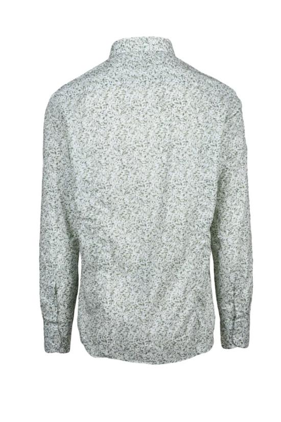 25SS Mariano Napoli 긴팔 셔츠 흰색과 녹색 면 - OTHER BRANDS