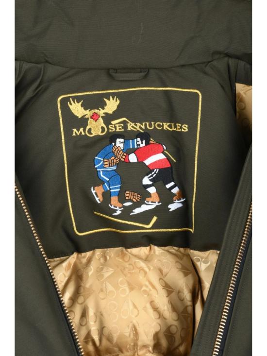  무스너클 패딩 밀리터리 그린 봄버 - MOOSE KNUCKLES