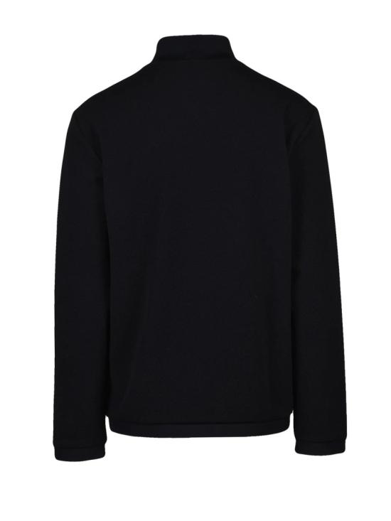 25SS 엠포리오 아르마니 탑 검정색 폴리에스터 엘라스테인 지퍼 스웨트셔츠 - EMPORIO ARMANI