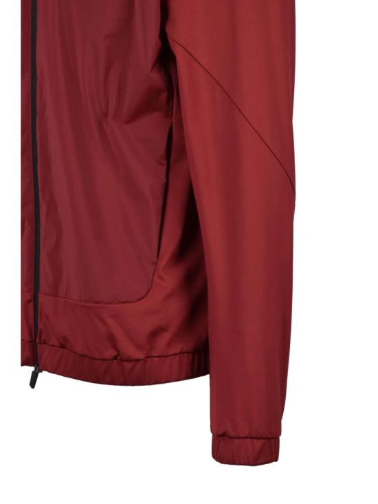 25SS 엠포리오 아르마니 탑 레드 라이크라 폴리아미드 엘라스테인 지퍼 스웨트셔츠 - EMPORIO ARMANI